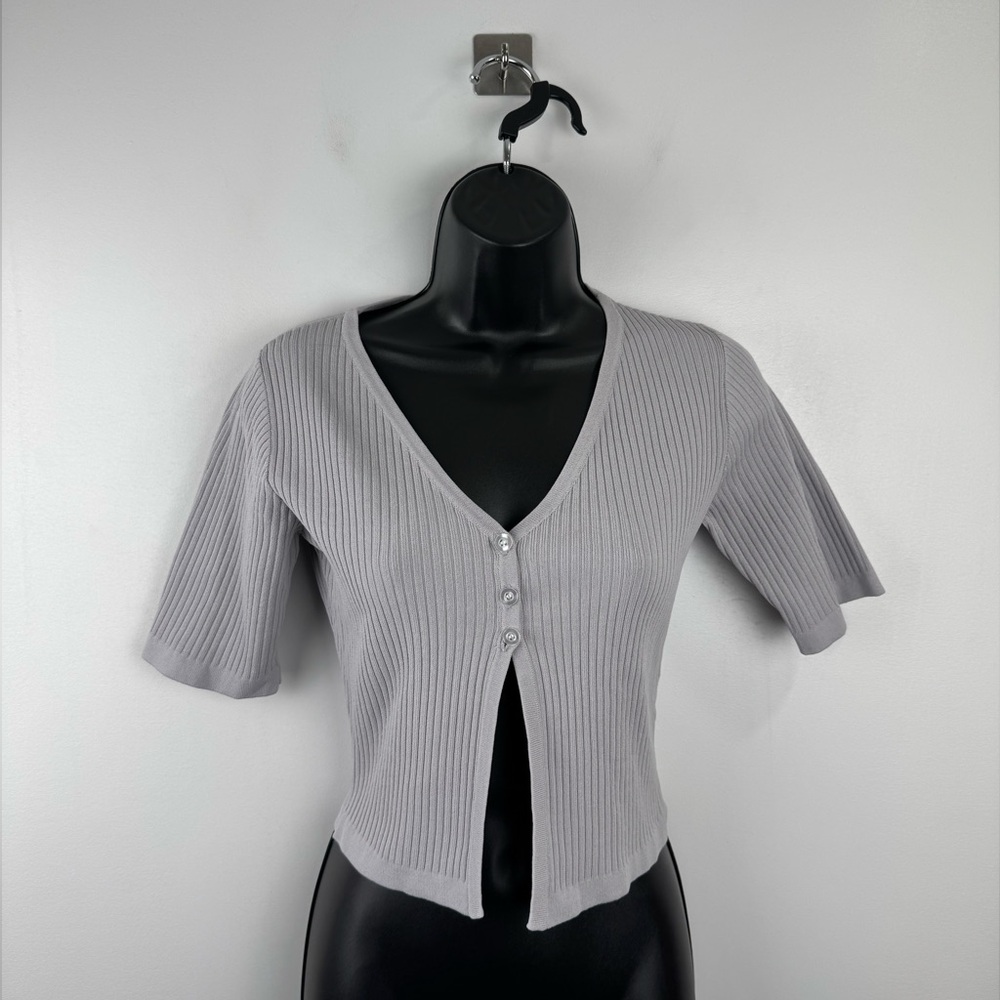Aya Muse Women Elettra Grey Cardigan Size XS